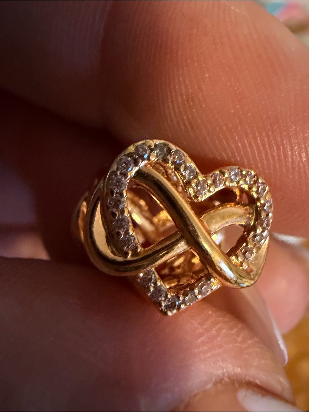 Pandora Rose Gold Infinity Heart Charm